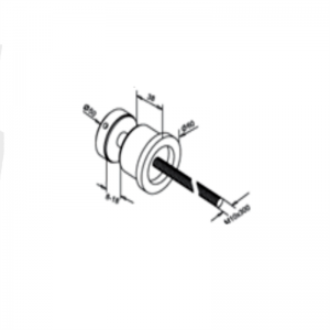 Soporte de pared de vidrio de 50MM OD