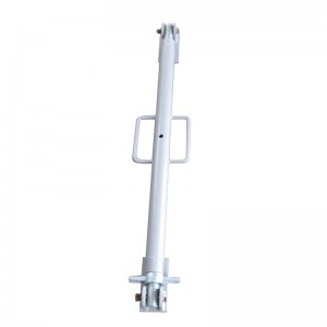 Andamio Triángulo de la pared Encofrado Apuntalamiento Prop Powder Coated Gray