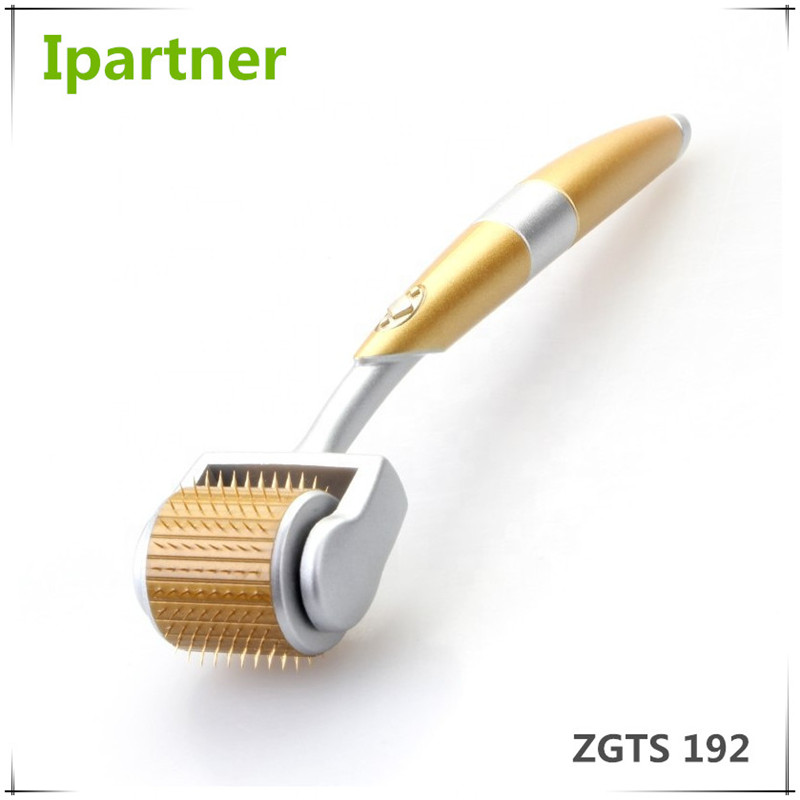 Ipartner El paquete más nuevo ZGTS derma roller 192 agujas para el cuidado facial y el tratamiento de pérdida de cabello