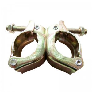 Andamio Estampado JIS Tipo Acoplador Giratorio Amarillo Zinc