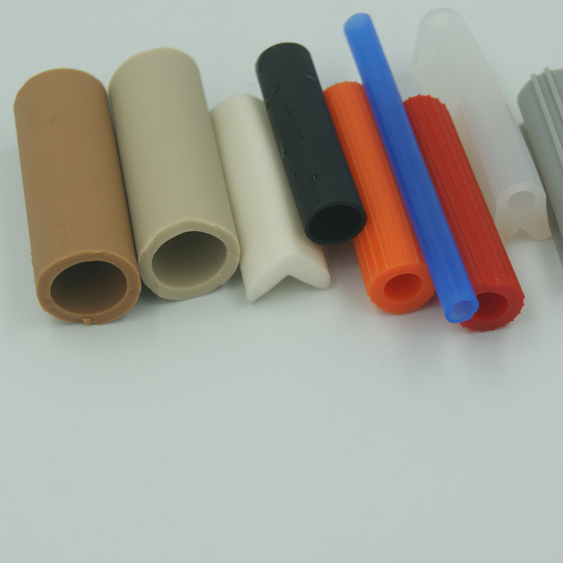 Tubos de silicona de manguera de vacío de caucho de silicona de colores extruidos para aire acondicionado