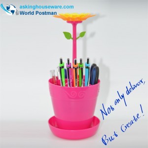 Caja de almacenamiento de mesa en forma de flor Akbrand