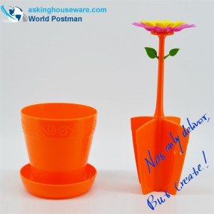 Caja de almacenamiento de mesa en forma de flor Akbrand