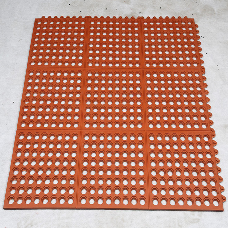 Alfombrilla de drenaje antideslizante de goma SBR para piscina y retrete