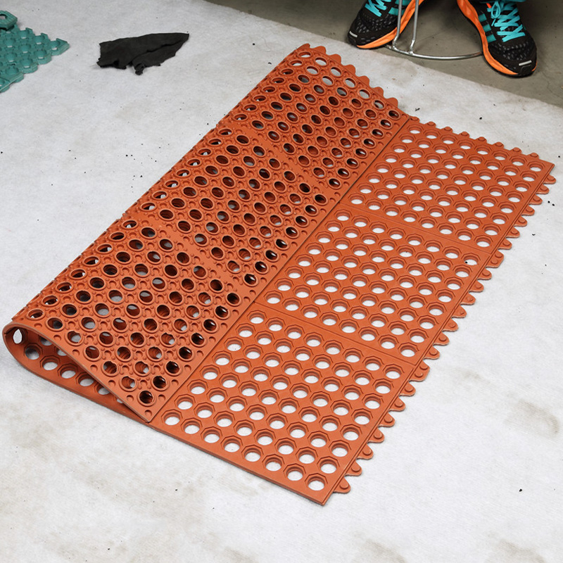 Alfombrilla de drenaje antideslizante de goma SBR para piscina y retrete