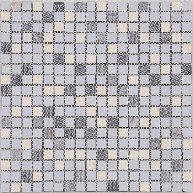 Alta calidad último diseño de cristal de cristal mosaico de piedra de metal para la cocina Backsplash azulejo de la pared negro brillante