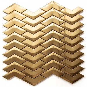 El metal de la raspa de arenque teja el mosaico de las tejas del acero inoxidable para el mosaico de las tejas de la pared de la cocina / del cuarto de baño