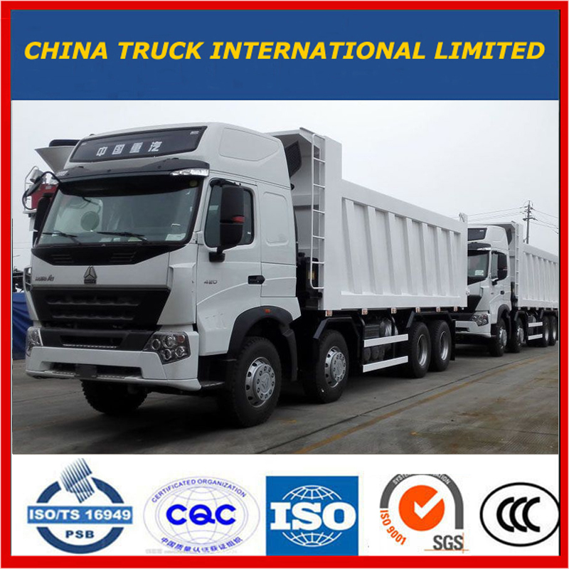 China 12 ruedas Sinotruk 8 * 4 12 ruedas HOWO A7 precio del camión volquete Venta