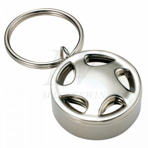 Llavero de metal con reloj de cuarzo_B62759