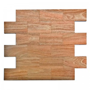 Tejas de Backsplash de la cáscara y del palillo de la teja de Mosaico de la mezcla del metro del estilo de la moda de madera 3D
