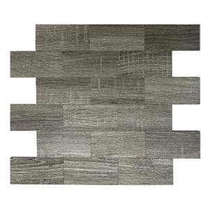 Estilo de moda Mezclar Aluminio Mosaico Azulejos Cáscara y Stick Subway Backsplash Tiles