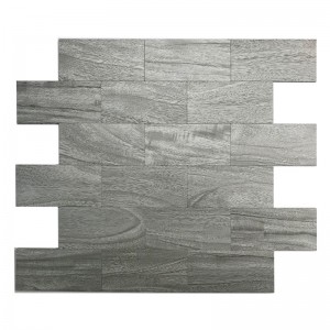 Estilo de moda Mezclar Aluminio Mosaico Azulejos Cáscara y Stick Subway Backsplash Tiles