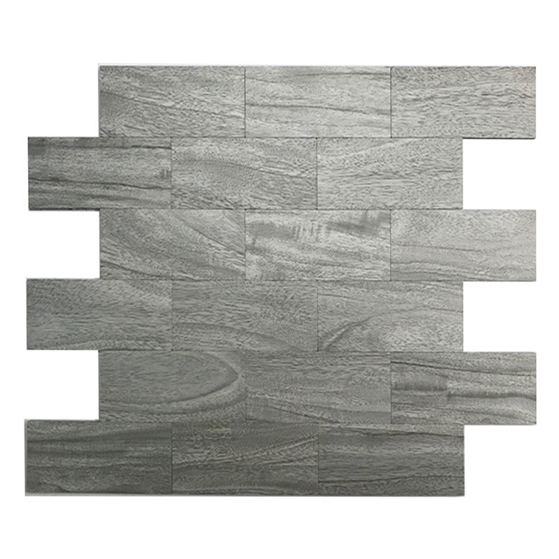 Estilo de moda Mezclar Aluminio Mosaico Azulejos Cáscara y Stick Subway Backsplash Tiles