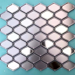 La última teja de mosaico de la linterna del acero inoxidable de la teja de la pared del diseño para la cocina Backsplash