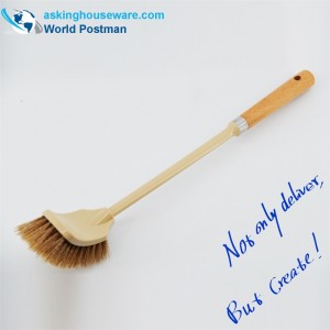 Manija de playa con cepillo de baño Akbrand con anillo de acero inoxidable