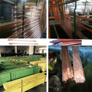 Acero inoxidable Soldadura de cobre Acero Acero Varillas Varillas Tierra Tierra