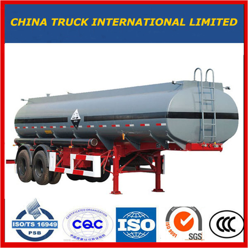 2 ejes 35m3 Acero al carbono Aleación de aluminio Combustible / Cemento / Polvo / Diesel / Gasolina / Gasolina / Leche / Betún / Agua / LNG / LPG / Tanque de tanque de líquido Semi remolque