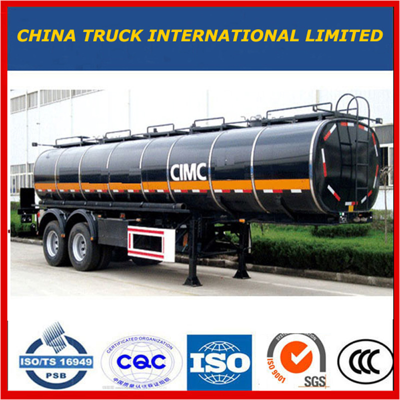 2 ejes 35m3 Acero al carbono Aleación de aluminio Combustible / Cemento / Polvo / Diesel / Gasolina / Gasolina / Leche / Betún / Agua / LNG / LPG / Tanque de tanque de líquido Semi remolque
