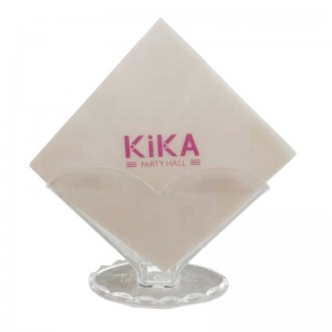 Servilleta de papel impresa logotipo de alta calidad de encargo del hotel y servilleta natural del restaurante