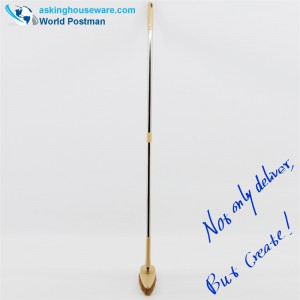 Akbrand Mango largo Cepillo para piso elástico Forma de triángulo Cabeza