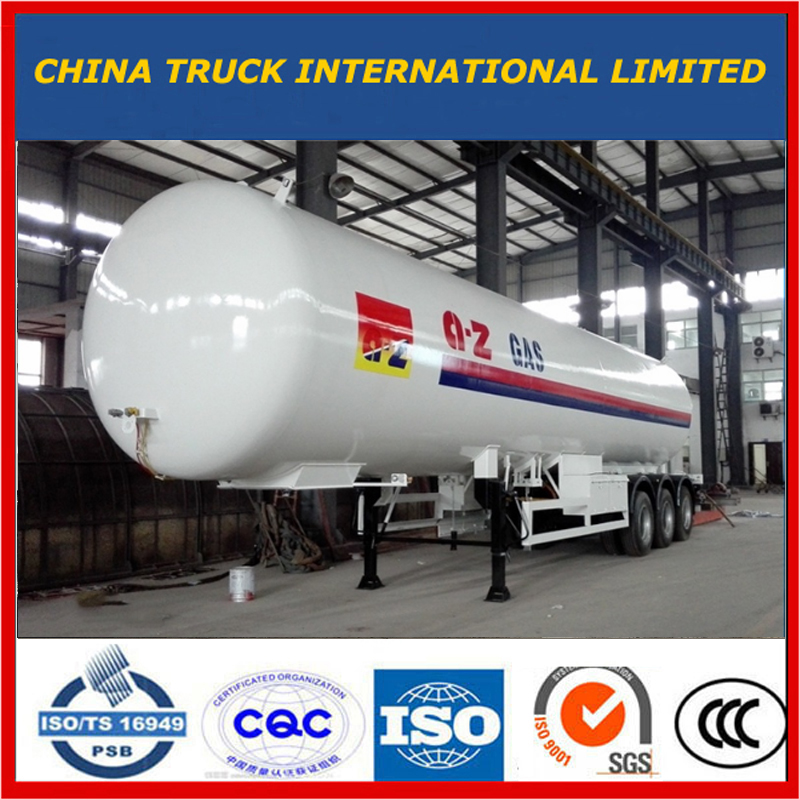 Semirremolque de transporte Tri-Axle 50m3 LPG Remolque cisterna 50000L LPG