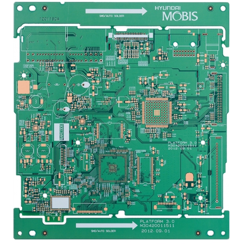 Vias híbridas HDI PCB híbridas de 4 capas rellenas de resina