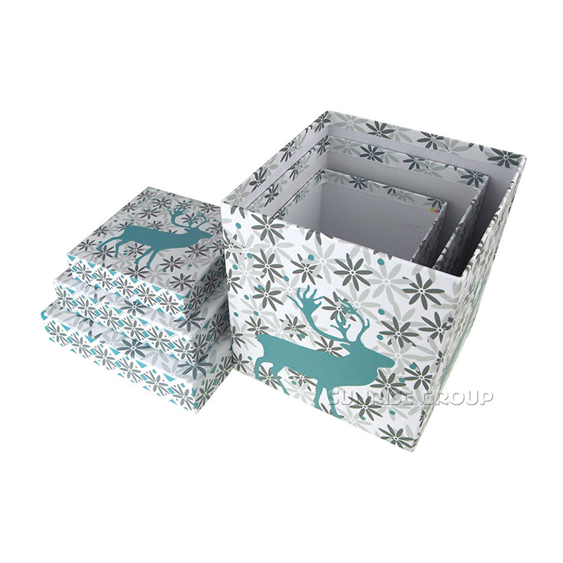 Caja de pastel de embalaje de regalo de Navidad de diseño personalizado