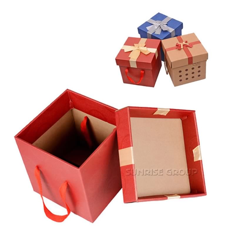 Caja de papel de la colección del regalo del empaquetado pequeño de la cartulina del cubo