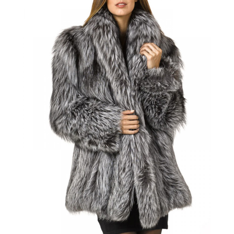 Rvxigzvi Womens Faux Fur Coat Parka Chaqueta Larga Zanja Invierno Cálido Abrigo Abrigo Abrigo Talla Extra XS-4XL