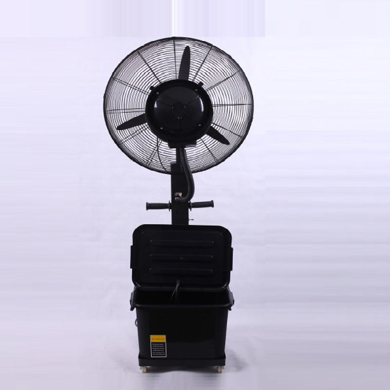 Ventilador industrial de la niebla de la fábrica del estilo de 30inch nuevo estilo recargable de la niebla del soporte soporte del agua, fan al aire libre de la niebla