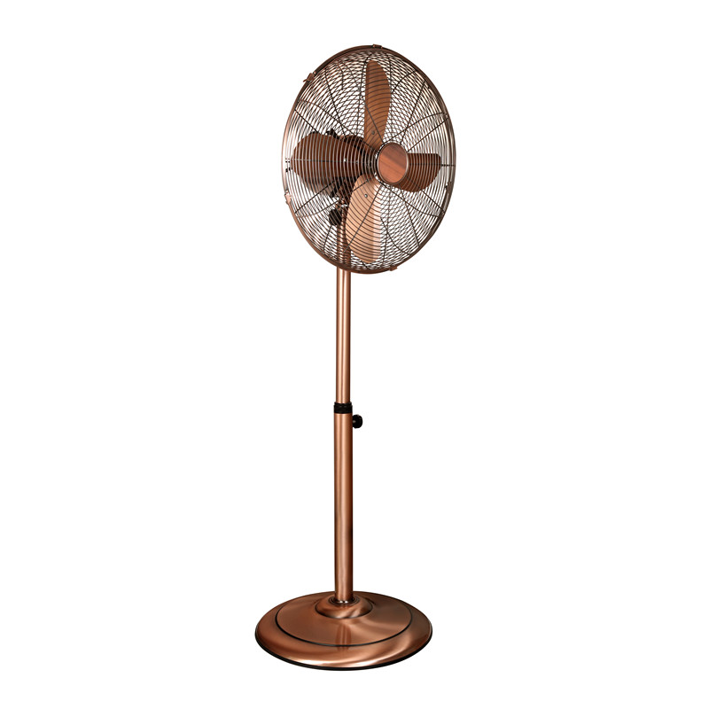 Ventilador industrial del viento fuerte del pedestal de la fan del soporte del metal retro de la venta caliente 16inch