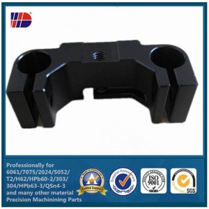 Pieza de aluminio modificada para requisitos particulares de la maquinaria de fresado del CNC que corta con chorro de arena anodizado