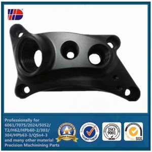 Pieza de aluminio modificada para requisitos particulares de la maquinaria de fresado del CNC que corta con chorro de arena anodizado