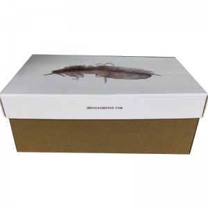 Caja de zapatos con tapa tipo1