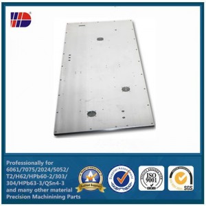 Piezas de fresado cnc de chapa de aluminio mecanizadas a medida con chorro de arena anodizado