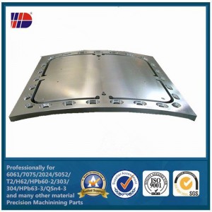 Procesamiento de mecanizado de chapa de aluminio con fresado cnc.