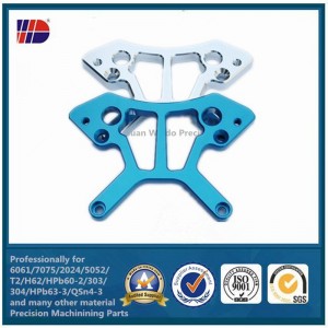 colorante anodizado cnc pieza de aluminio servicio de mecanizado de precisión