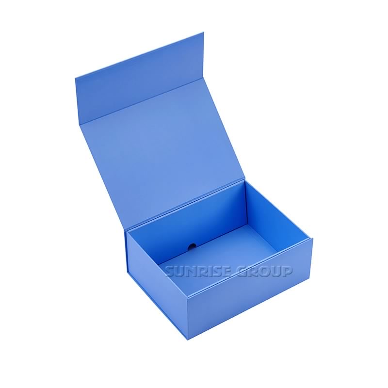 Cubierta de cartón modificada para requisitos particulares que imprime la caja de empaquetado del regalo rápido magnético plegable