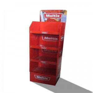 El color de lujo personalizado imprimió el soporte de exhibición de cartón corrugado