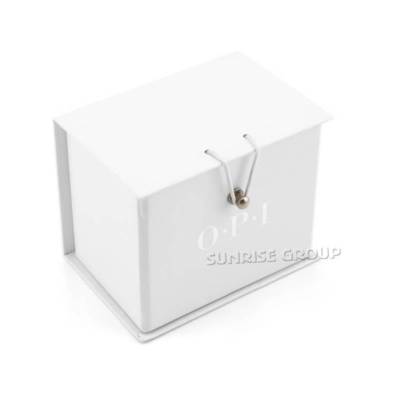 Caja de papel de empaquetado plegable de encargo de la laminación brillante del logotipo de la lámina de plata de la impresión