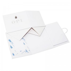 Caja de papel de empaquetado plegable de encargo de la laminación brillante del logotipo de la lámina de plata de la impresión