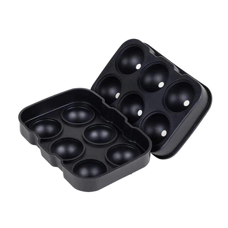 6 compartimentos Silicon Ice Cube Ball Maker Molde Esfera Mold Bandeja redonda Bandeja redonda