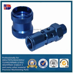 Piezas de recambio de la tecnología de mecanizado CNC CNC anodizado de aluminio OEM103