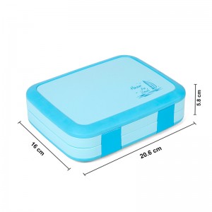BPA de plástico libre de fugas para niños Bento Lunch Box Container