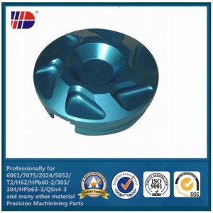 Los recambios de aluminio de torneado y fresado CNC del fabricante OEM con colorante anodizan