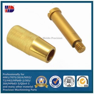 Torno CNC Componente Electrónico Metal Mecanizado Latón Bronce Cobre Parte