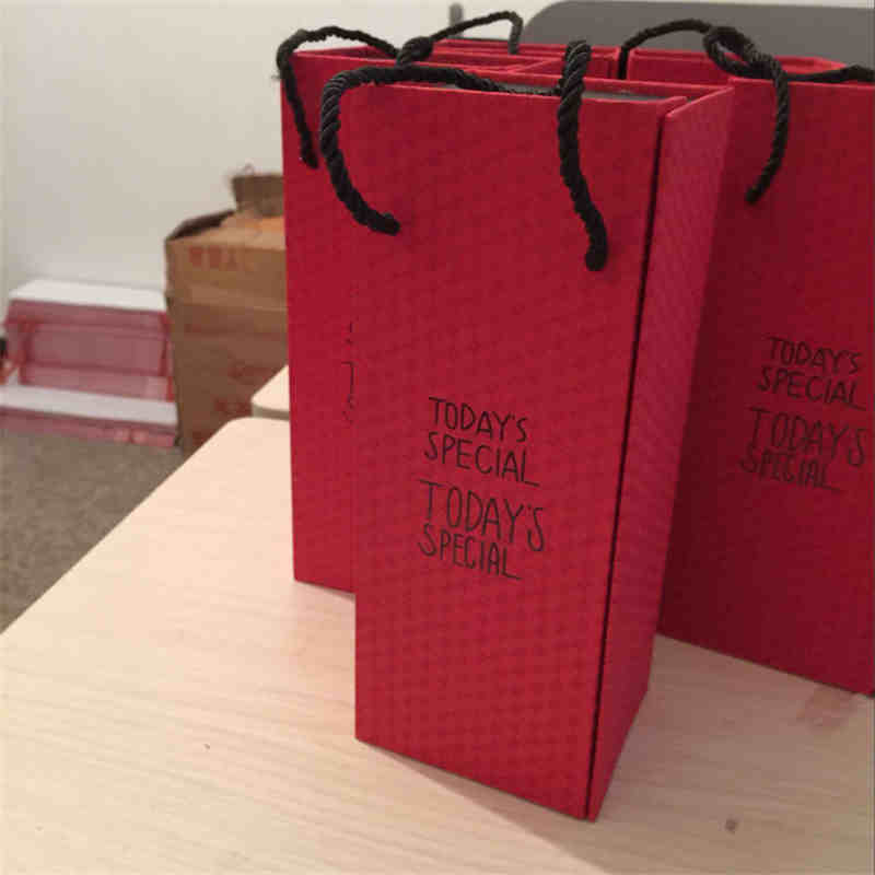 Caja de cartón mate de papel de regalo de lujo personalizado caja negra mate