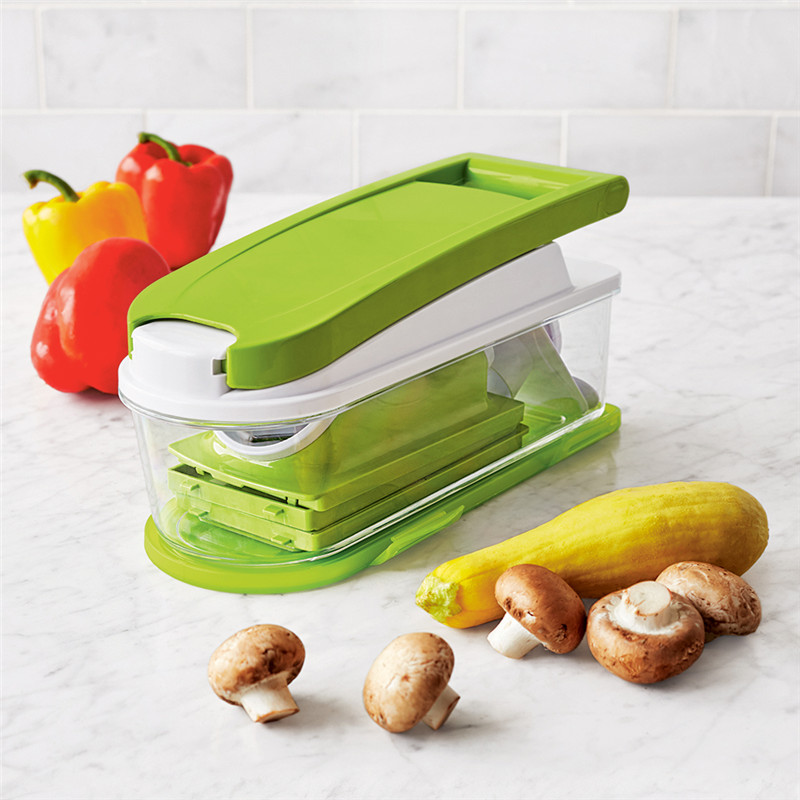 Cortador de verduras de la cocina, máquina de cortar de alimentos Mandoline con Julienne Grater Slicer Pasta Spaghetti Maker