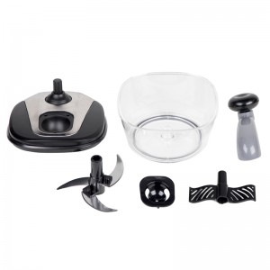 Rebanadora multifuncional de la cortadora de la mano de la ensalada y de la cortadora de la mano de la verdura negra