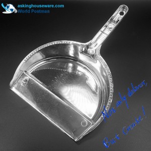 Escoba del cepillo del recogedor de polvo del semicírculo de Akbrand con la manija larga revestida plata